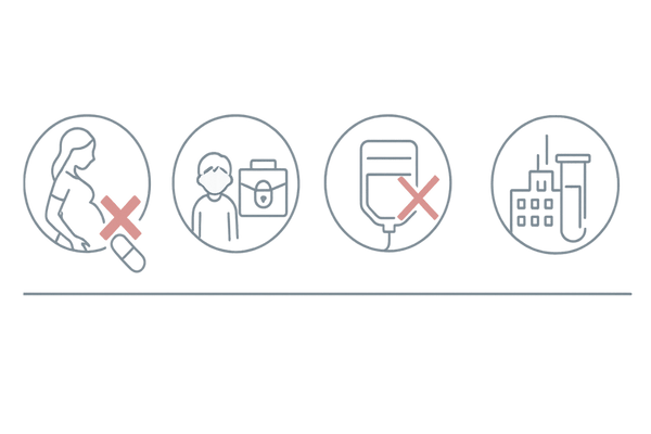 デュタステリド服用時の女性・小児接触禁止や献血制限など禁忌事項イラスト