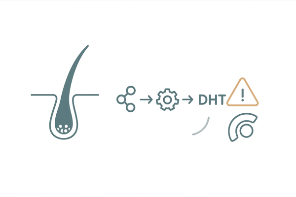 フィナックス(フィナステリド)の作用機序|DHT抑制と毛母細胞への影響