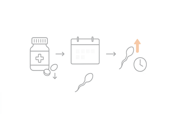 フィナステリド中止後の回復プロセス｜服用→休薬→約3か月の造精機能リカバリー