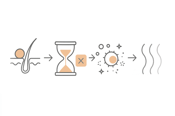 髪の臭いの原因｜皮脂の酸化と常在菌増加のメカニズム