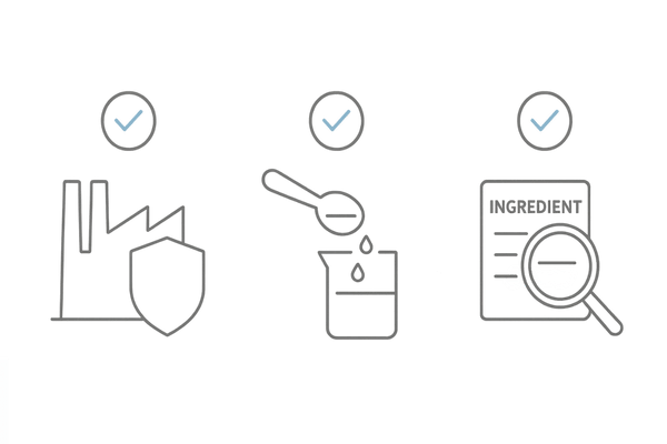 育毛サプリの品質チェック：GMP・含有量と配合・添加物の少なさ