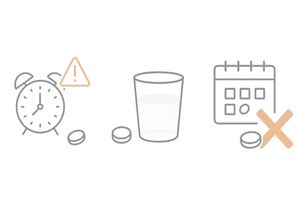 フィナステリドを飲み忘れたときの当日・翌日の正しい対応フロー図