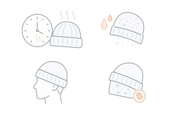 ニット帽とはげの関係｜危険なかぶり方と頭皮リスク（蒸れ・汗・締め付け・不衛生）