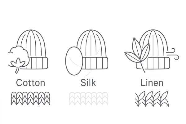 ニット帽の選び方｜素材と通気性（コットン・シルク・リネンと編みの違い）
