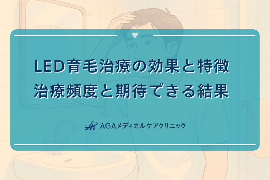 LED育毛治療の効果と特徴｜治療頻度と期待できる結果
