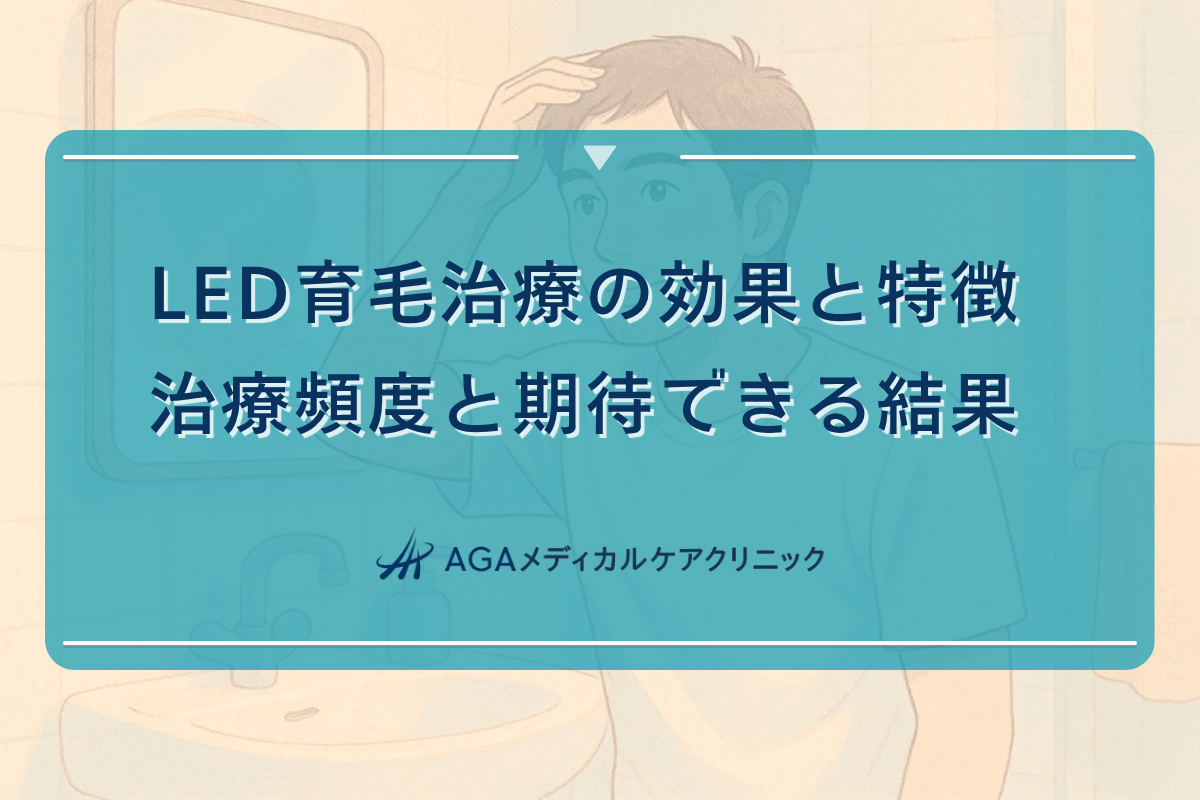 LED育毛治療の効果と特徴｜治療頻度と期待できる結果