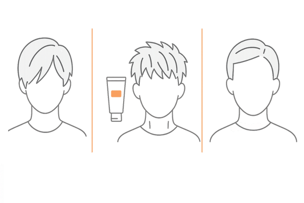 M字はげを悪化させるNGな前髪セット｜3つの典型パターン