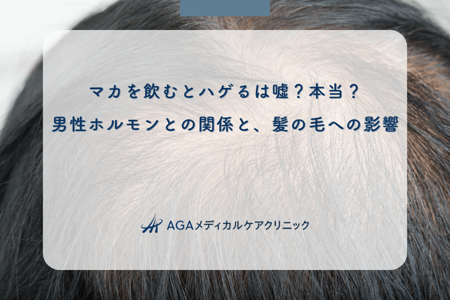 マカを飲むとハゲるは嘘？本当？男性ホルモンとの関係と、髪の毛への影響