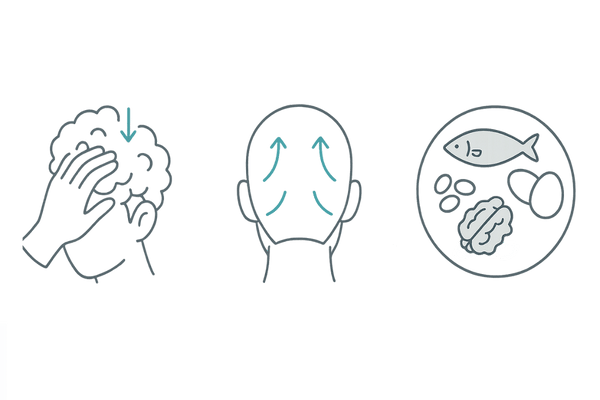 自宅でできる前髪ケア：正しい洗髪・頭皮マッサージ・栄養バランス