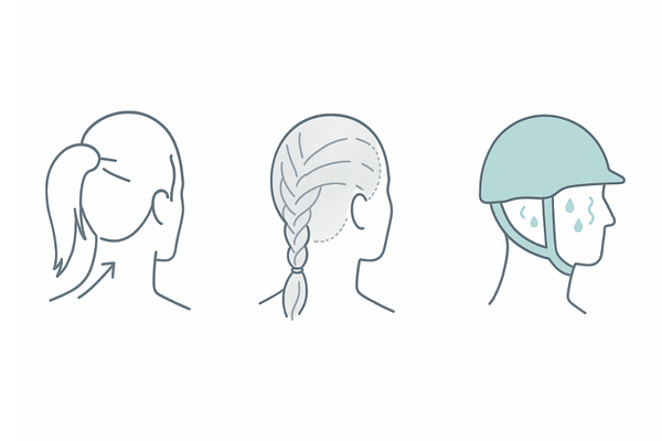 襟足の薄毛を悪化させやすい髪型｜ポニーテール・マンバン・タイト編み込み・ヘルメットのリスク