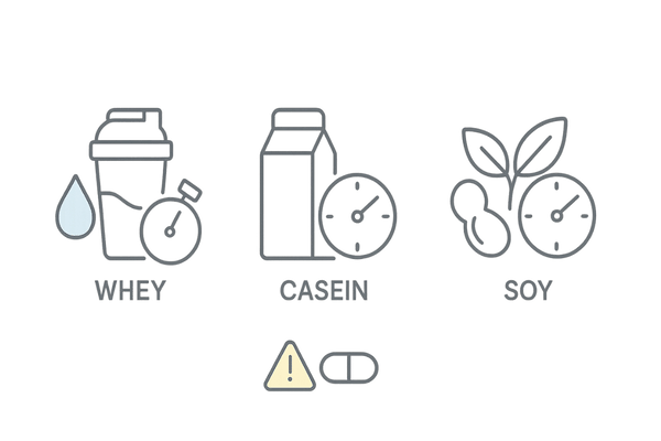 プロテインの種類と特徴（ホエイ・カゼイン・ソイ）ミニマル3カラム