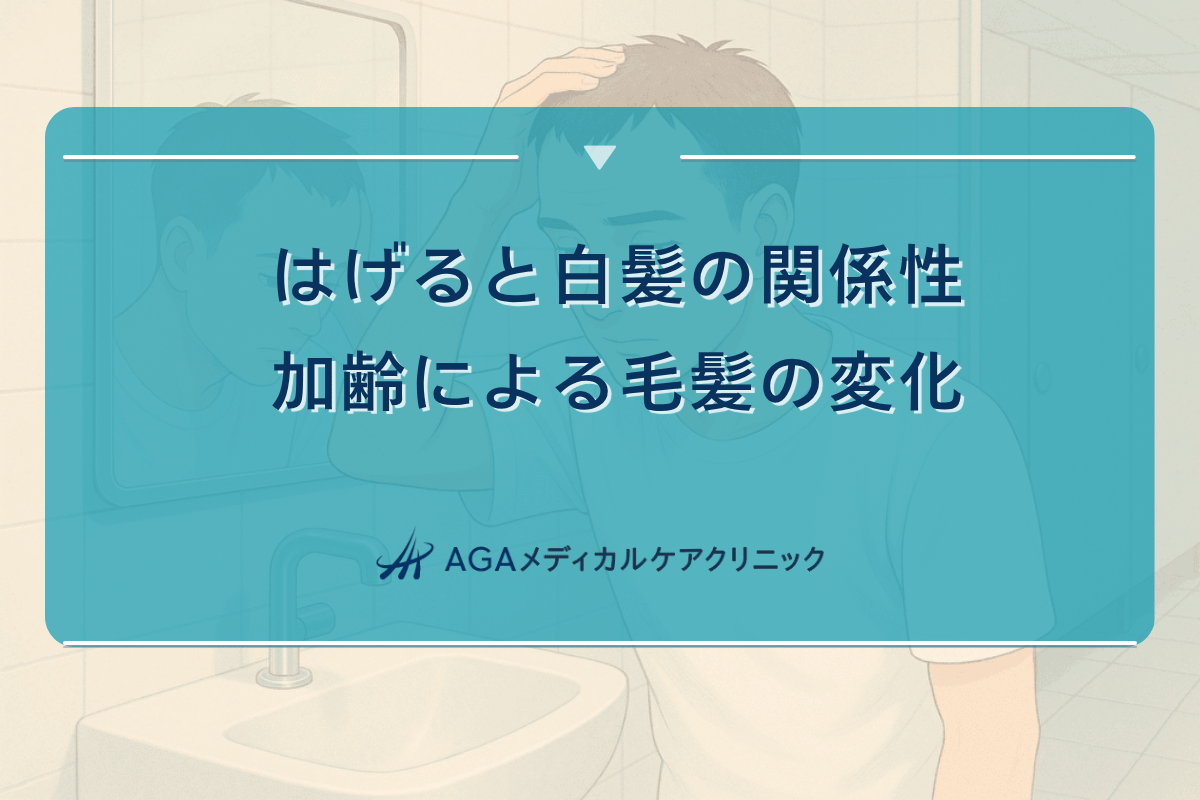 はげると白髪の関係性|加齢による毛髪の変化