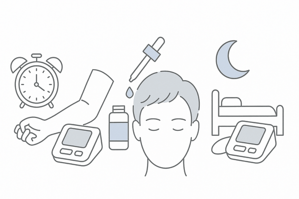 リアップ使用時の血圧セルフモニタリング手順｜起床後・塗布前・就寝前の3タイミング