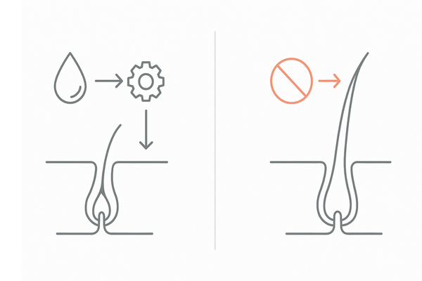 ノコギリヤシとDHT生成の関係｜5αリダクターゼ抑制のイメージ