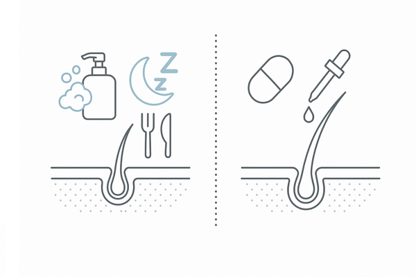 セルフケアの役割と限界｜育毛（予防）と医学的治療（発毛・進行抑制）の違い