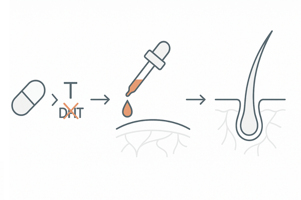 AGA治療の王道｜内服薬でDHT抑制＋外用ミノキシジルで発毛促進の3ステップ