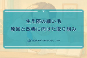生え際の細い毛の原因と改善に向けた取り組み