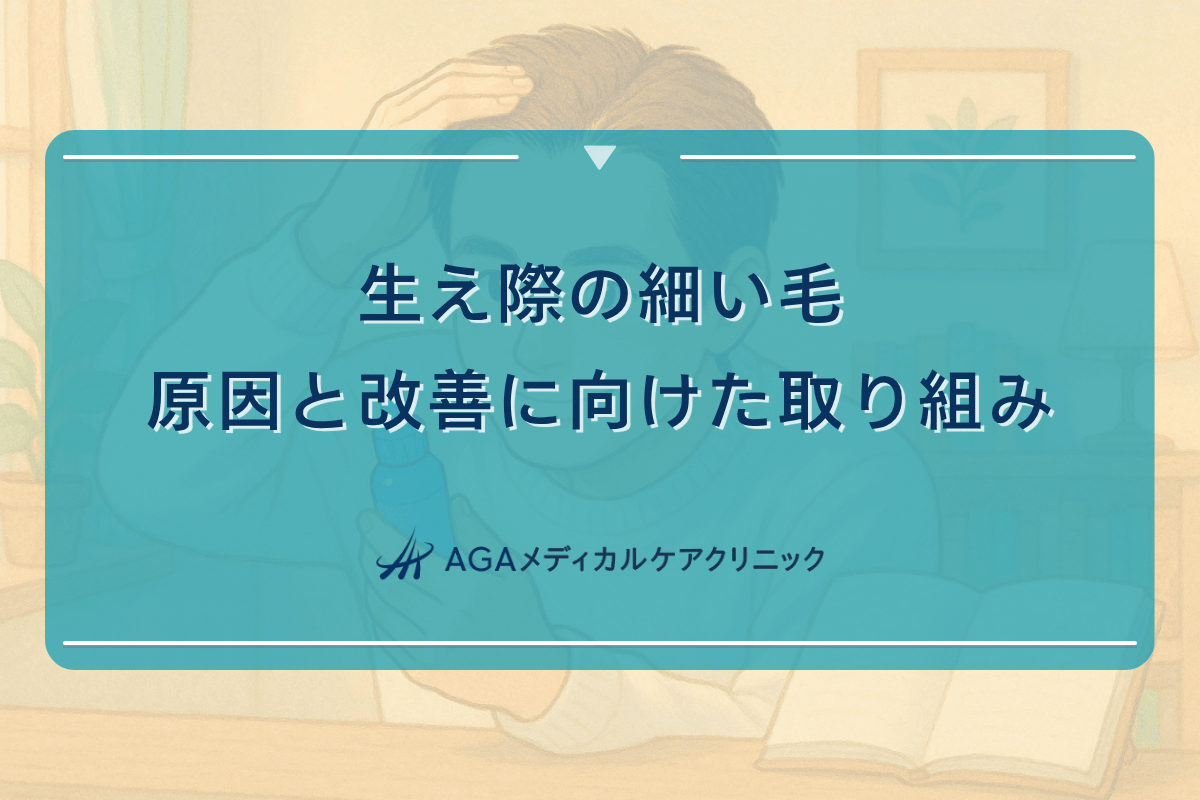 生え際の細い毛の原因と改善に向けた取り組み