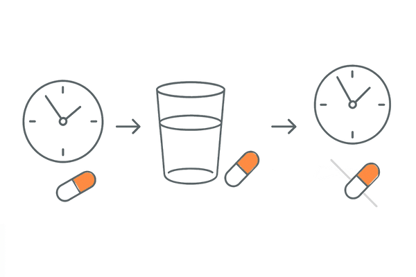 ザガーロの正しい服用方法｜毎日1回・決まった時間・飲み忘れ時の対応フロー