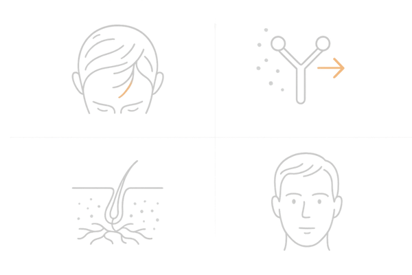 生え際が改善しにくい理由（毛髪の性質・DHT感受性・血流・見た目影響の4要因）