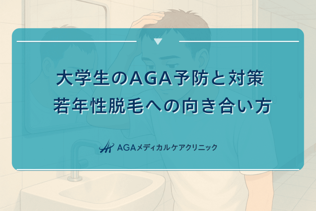 大学生のAGA予防と対策 - 若年性脱毛への向き合い方