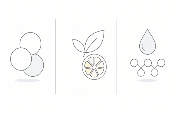 あおさの主要栄養素｜ミネラル・ビタミン・ラムナン硫酸の3カラムアイコン図