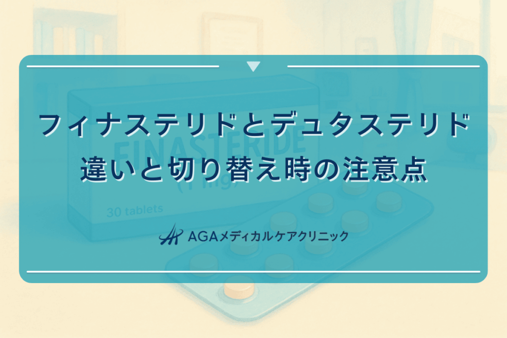 フィナステリドとデュタステリドの違いと切り替え時の注意点