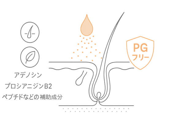 PGフリー設計と補助成分によるフォリックスFR15の安全性イメージ