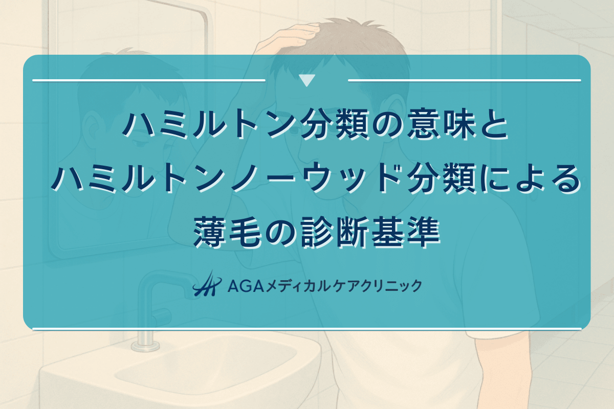 ハミルトン分類の意味とハミルトンノーウッド分類による薄毛の診断基準