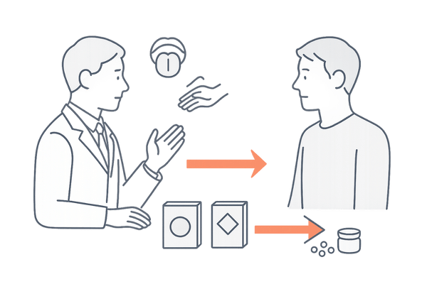 体質と証に合わせて薄毛治療の漢方薬を選ぶイメージ