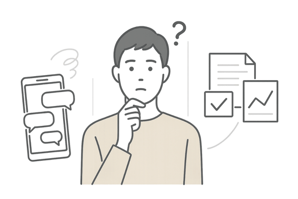 ミノキシジルとうつ病に関するネットの噂と医学的根拠の対比イメージ