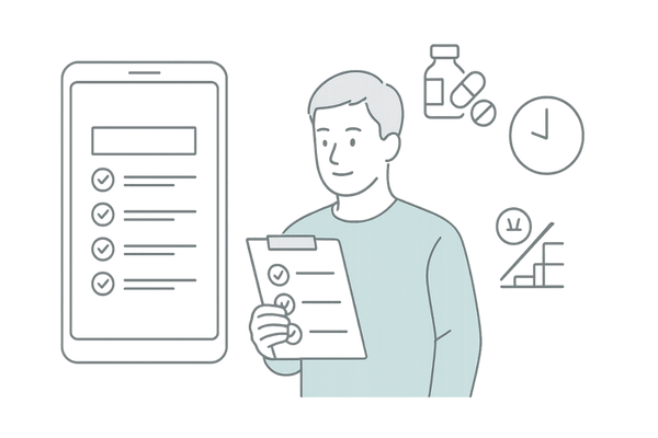 AGAオンラインクリニック選びのチェックポイントイラスト