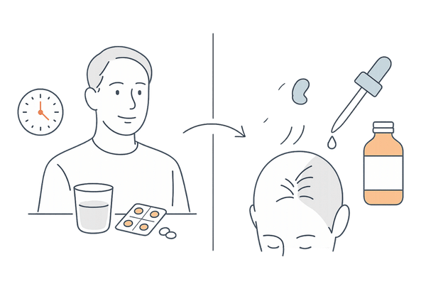 ミノタブと塗りミノの違いを比較するイラスト