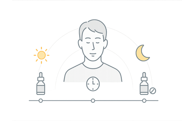 ミノタブと塗りミノ併用治療の1日の使用スケジュール