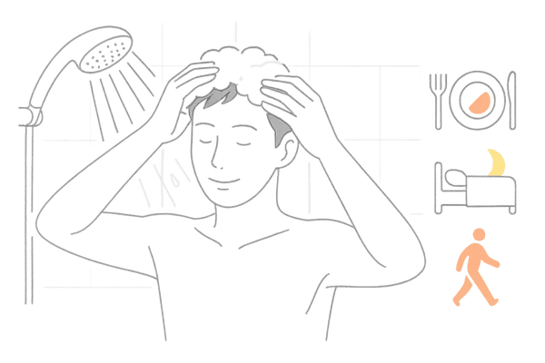 リウマチによる抜け毛のセルフケア（日常対策）イメージ