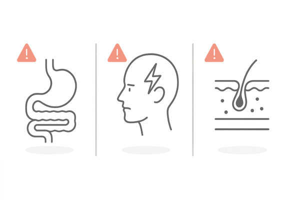 ノコギリヤシの副作用カテゴリ比較：消化器・神経・アレルギーの注意点