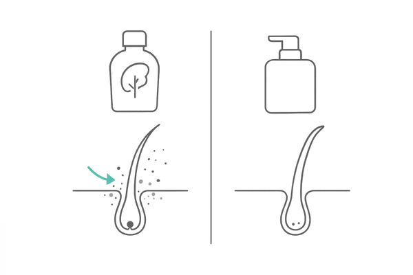 スカルプシャンプーと一般シャンプーの目的と仕上がりの違い