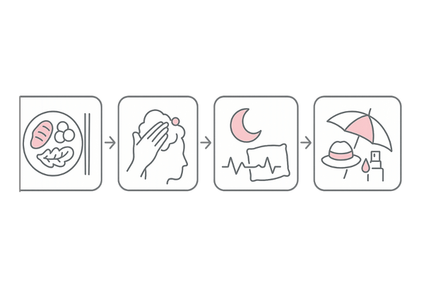 季節の抜け毛対策4ステップ|食事・シャンプー・睡眠・UV&保湿