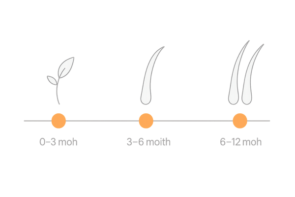 女性の薄毛治療の期間目安|効果実感までのタイムライン(0–3・3–6・6–12ヶ月)