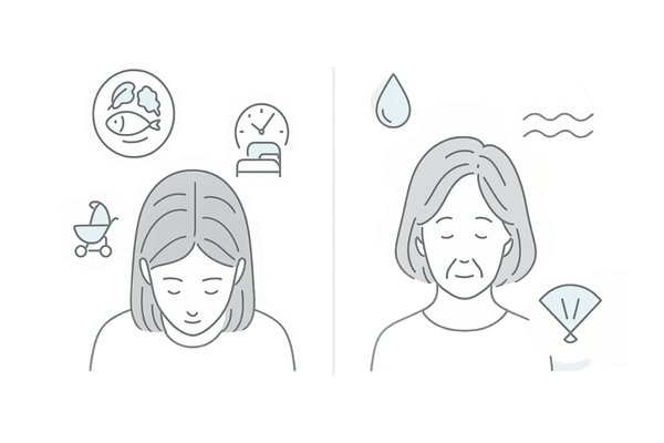 年代別に変化する女性の薄毛の傾向|20〜30代と40〜50代の比較