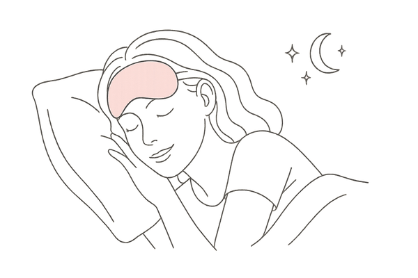 深い睡眠をとる女性