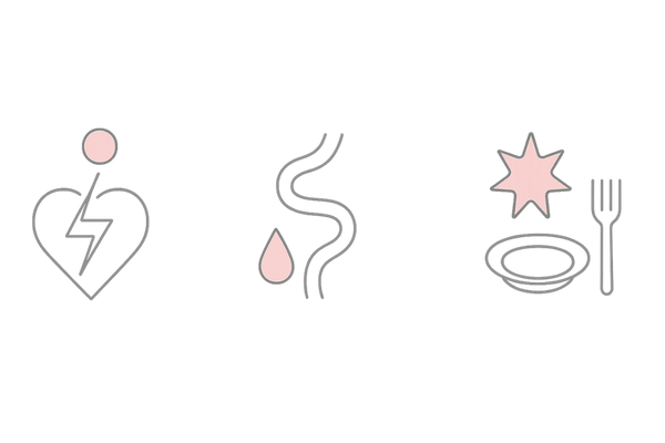 女性の白髪・薄毛を同時に進める共通要因|ストレス・血行不良・酸化のイメージ