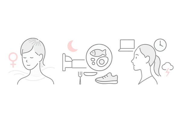 30代女性の薄毛原因を図解｜ホルモン・生活習慣・ストレス