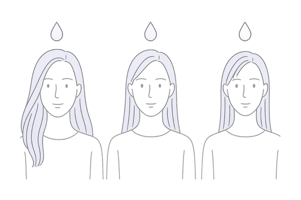 40代女性のホルモン低下と毛周期変化の図解｜エストロゲン減少と抜け毛の関係