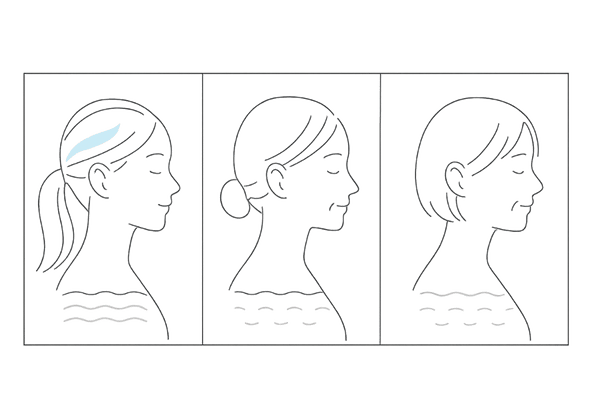 年齢と女性ホルモン低下による髪質変化|頭皮弾力低下と細毛化の推移