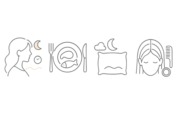 女性のつむじが薄くなる主な原因4つ|ホルモン・栄養・ストレス・ヘアケア