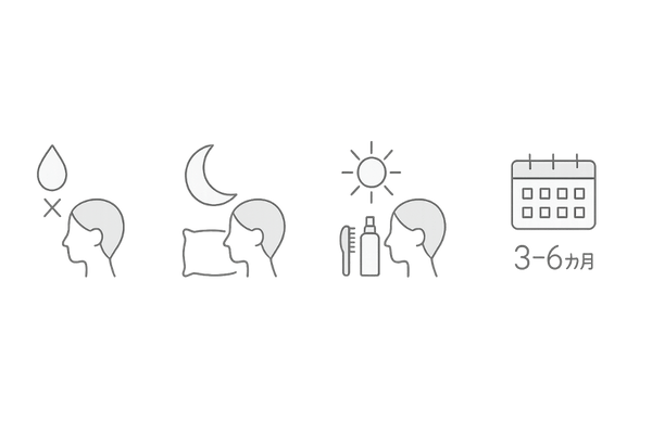ケトコナゾールローションの使用量と頻度の目安(夜/朝のタイミング・継続期間・1回量)