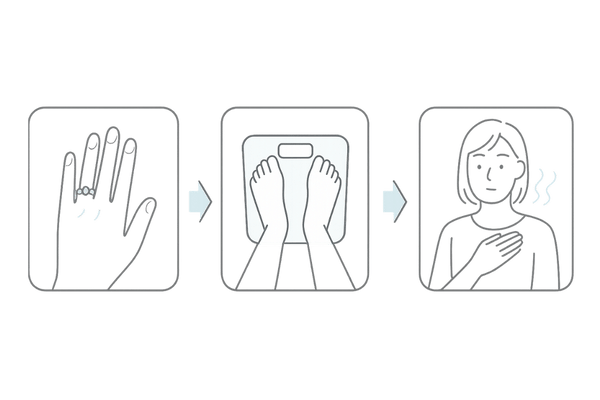 ミノキシジルタブレット服用初期のセルフチェック3ステップ（むくみ・体重増加・動悸）