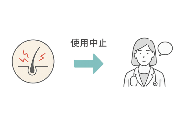 ミノキシジル副作用と適切な対処フローチャート