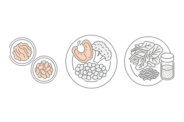 納豆と髪に良い食材の食べ合わせ（キムチ・ビタミンC野菜・鉄分食材の相乗効果）